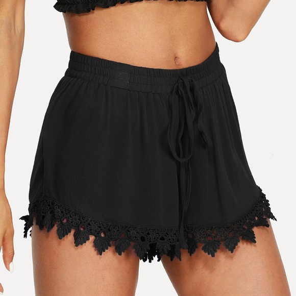 Pants - 🎉Black Lace Shorts! Very Soft!